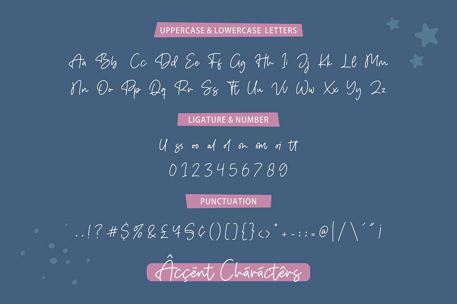 Pointed Gallery Font sample