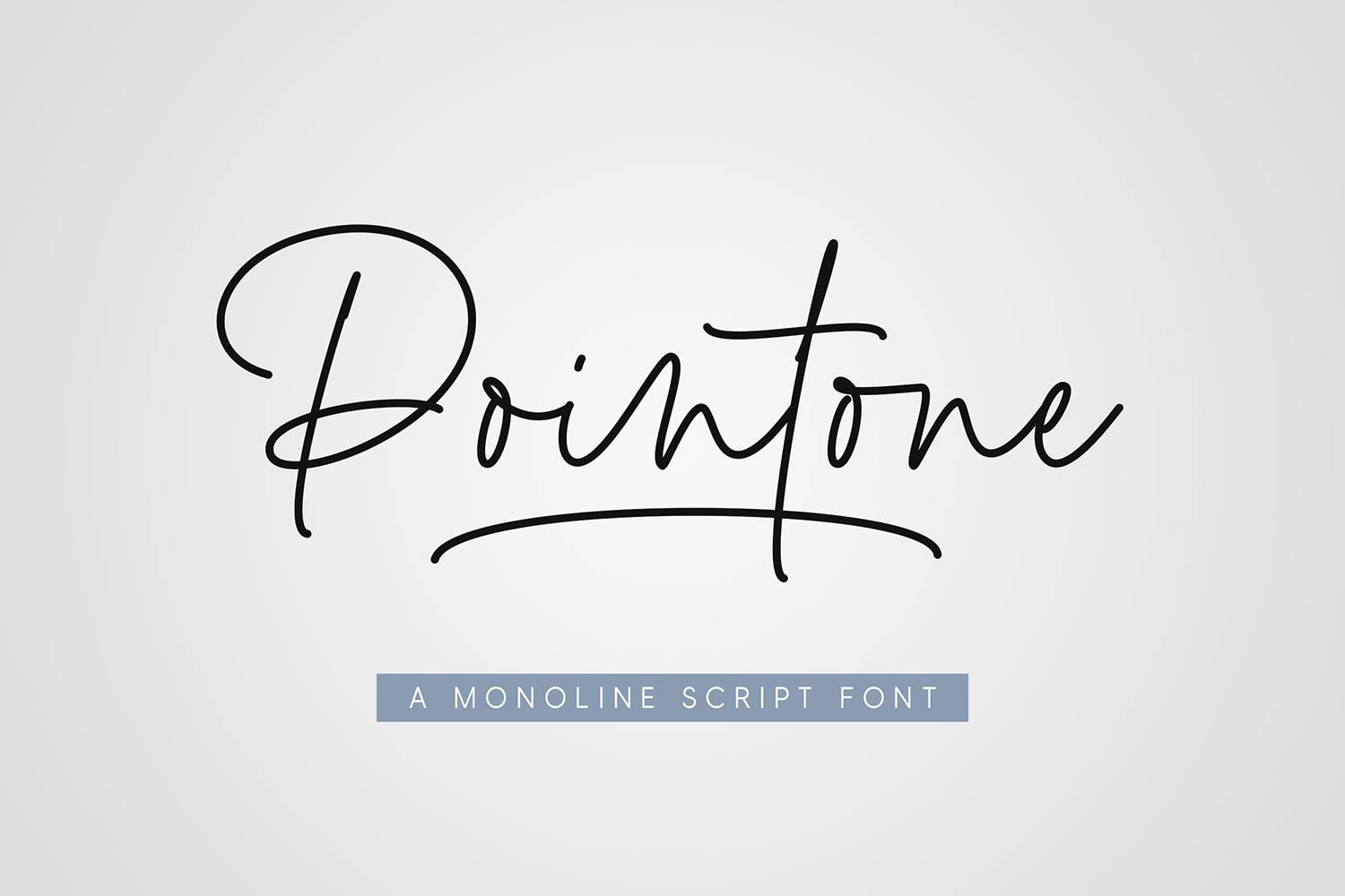 Pointone Font sample