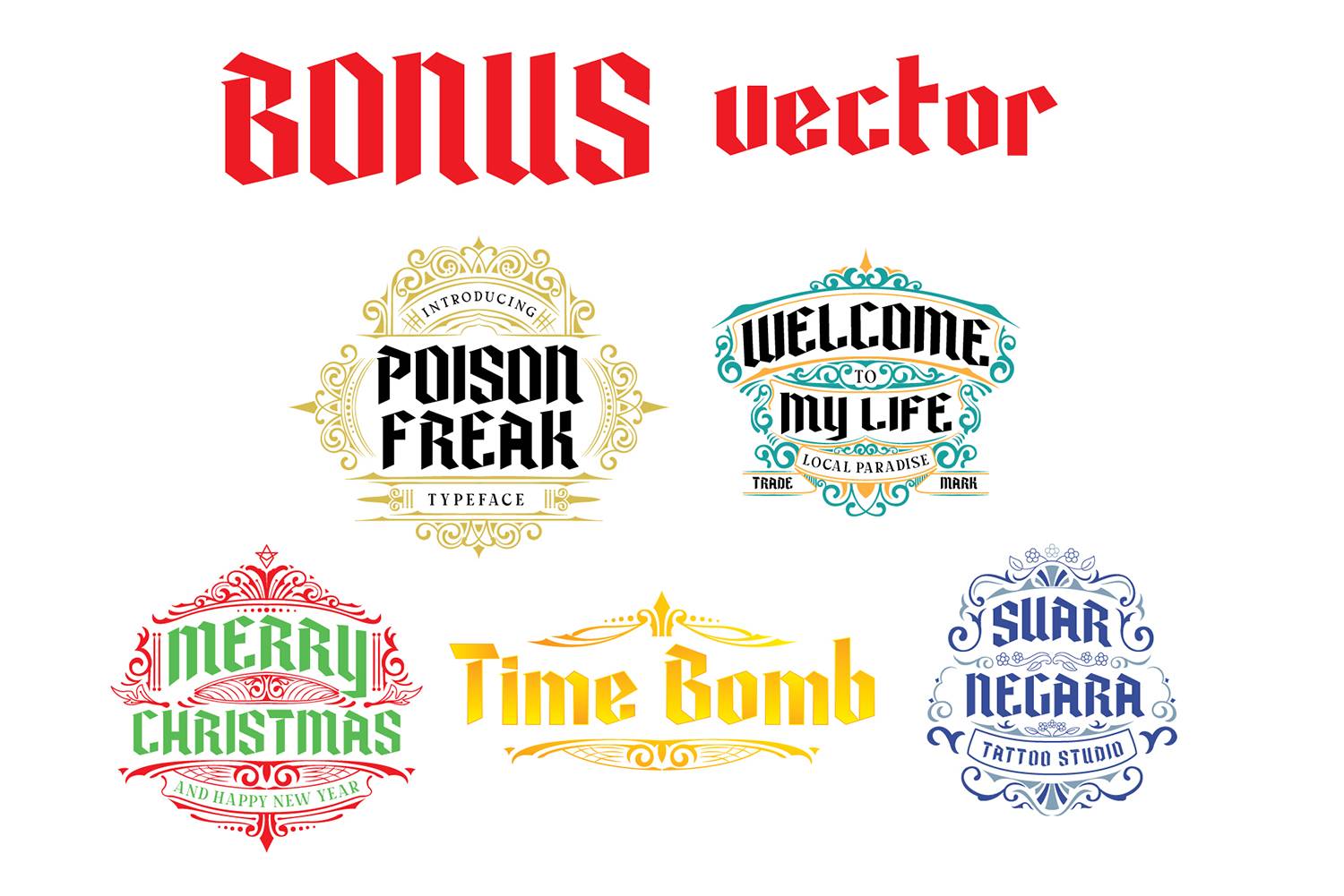 Poison Freak Font sample