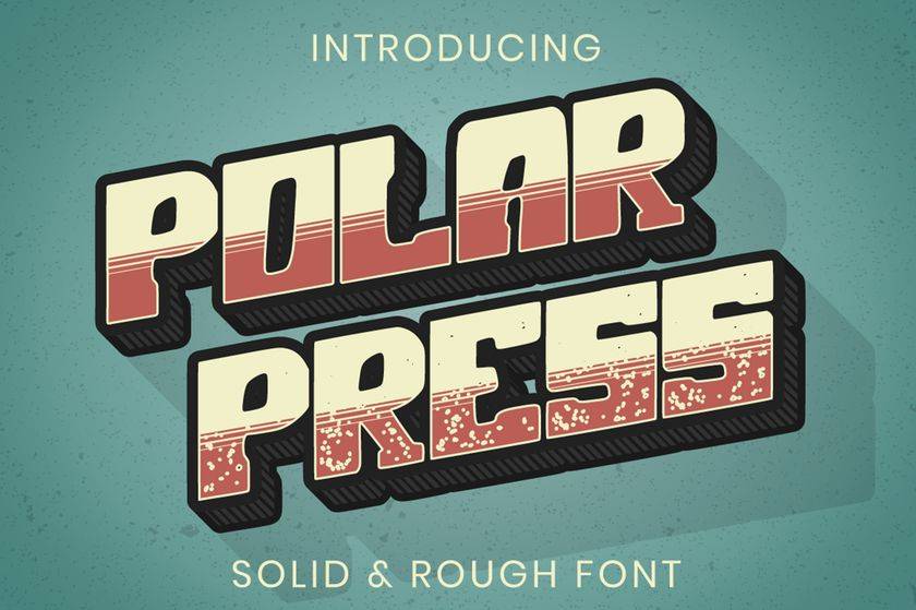 Polar Press Font sample