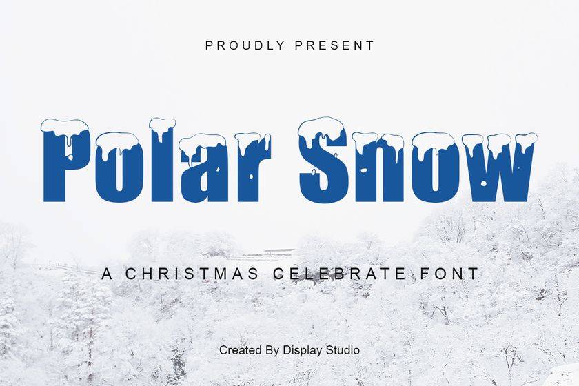 Polar Snow Font sample