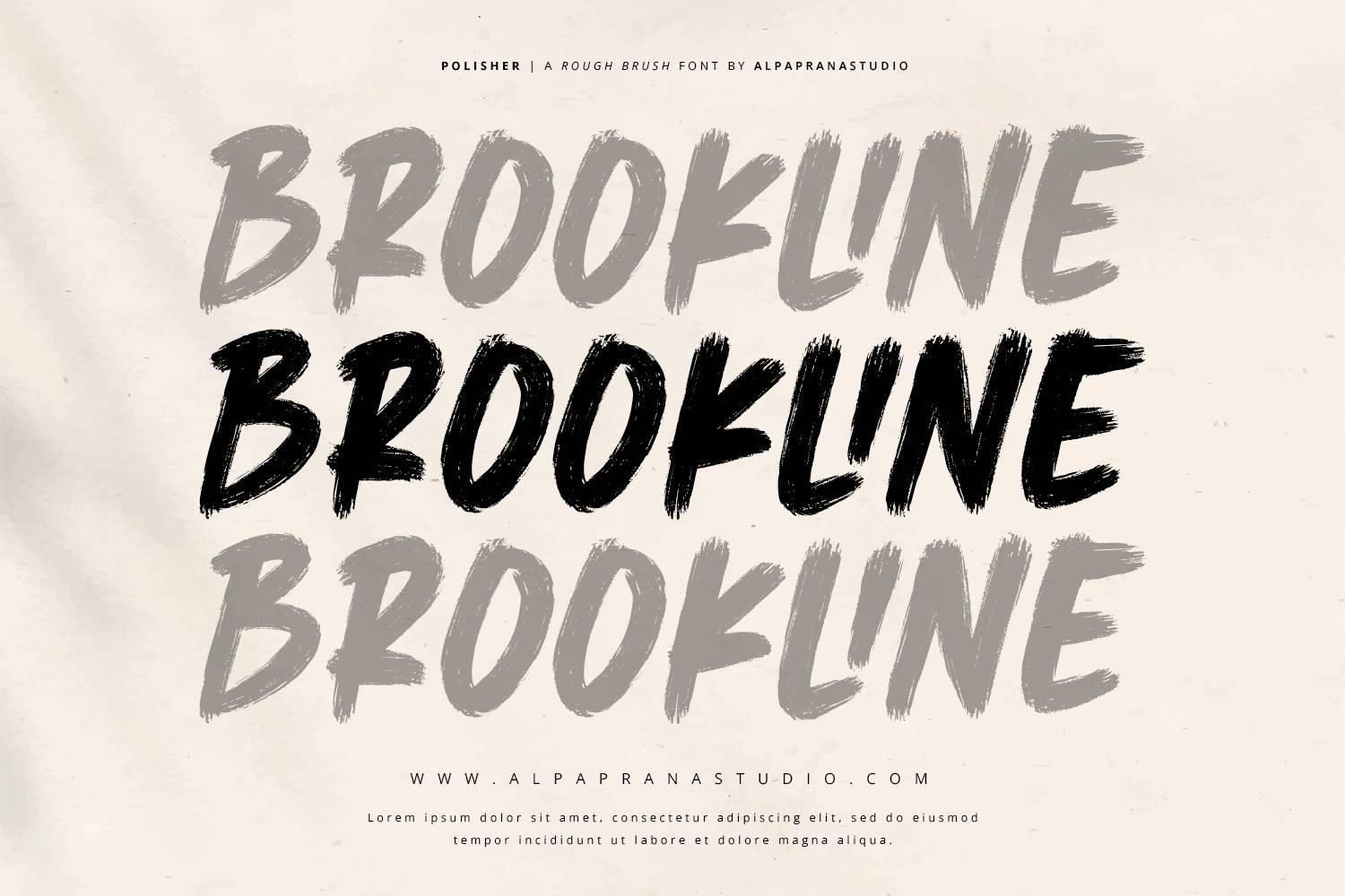 Polisher Font sample