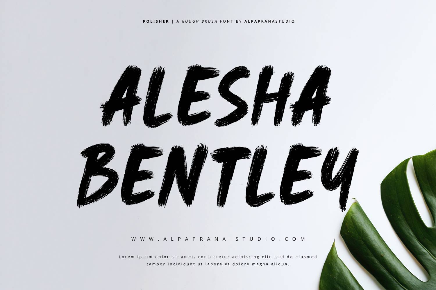 Polisher Font sample