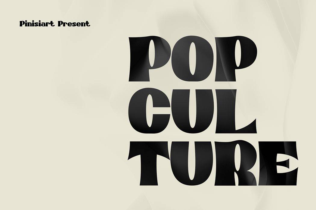 Pop Culture Font sample