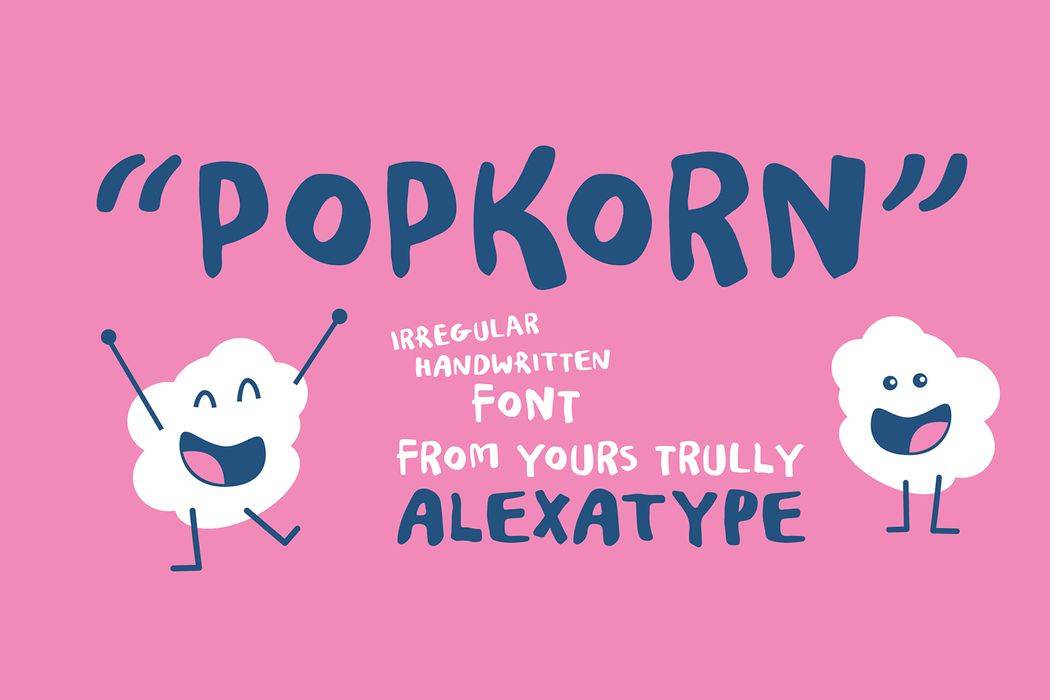 Popkorn Font sample
