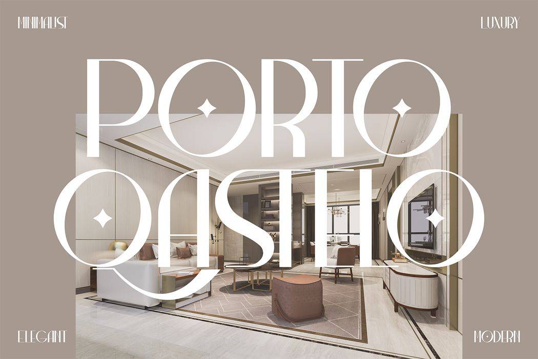 Porto Qastelo Font sample