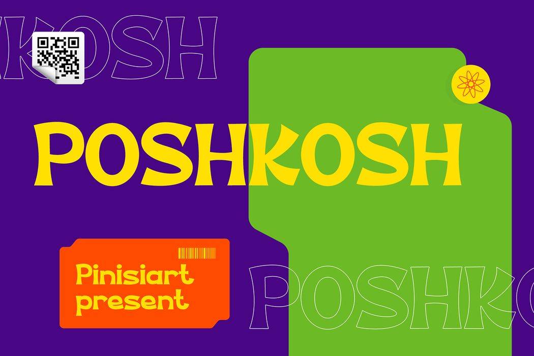 Poshkosh Font sample