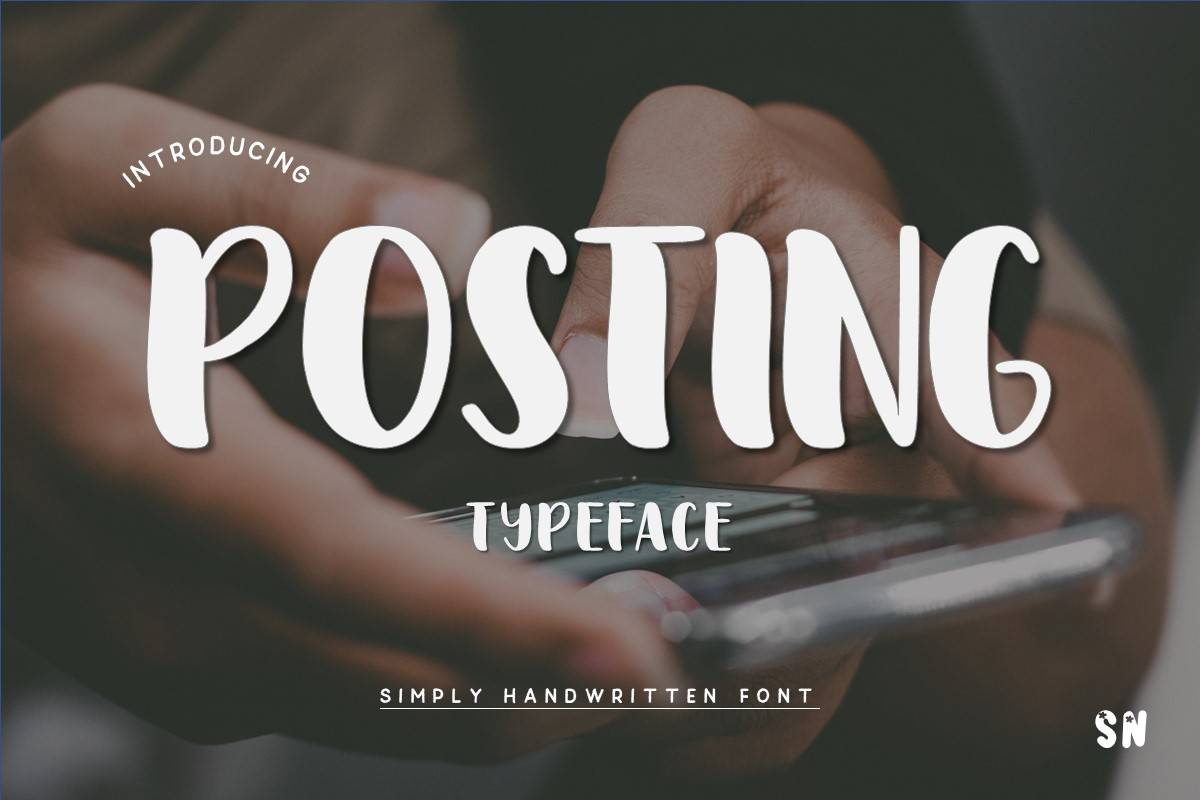 Posting Font sample