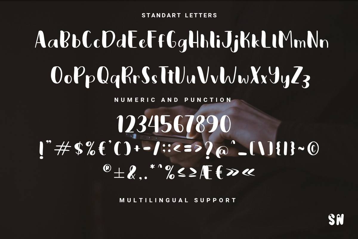Posting Font sample