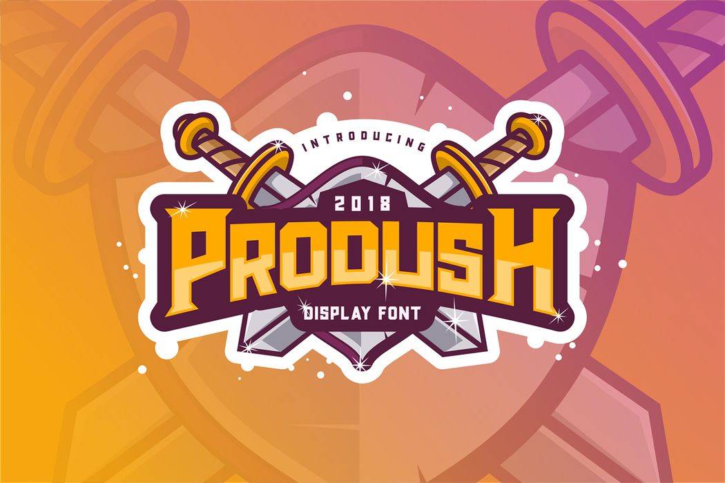 Prodush Font sample