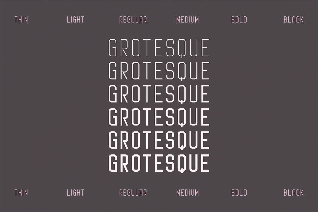 Protique Font sample