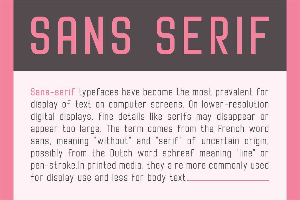 Protique Font sample