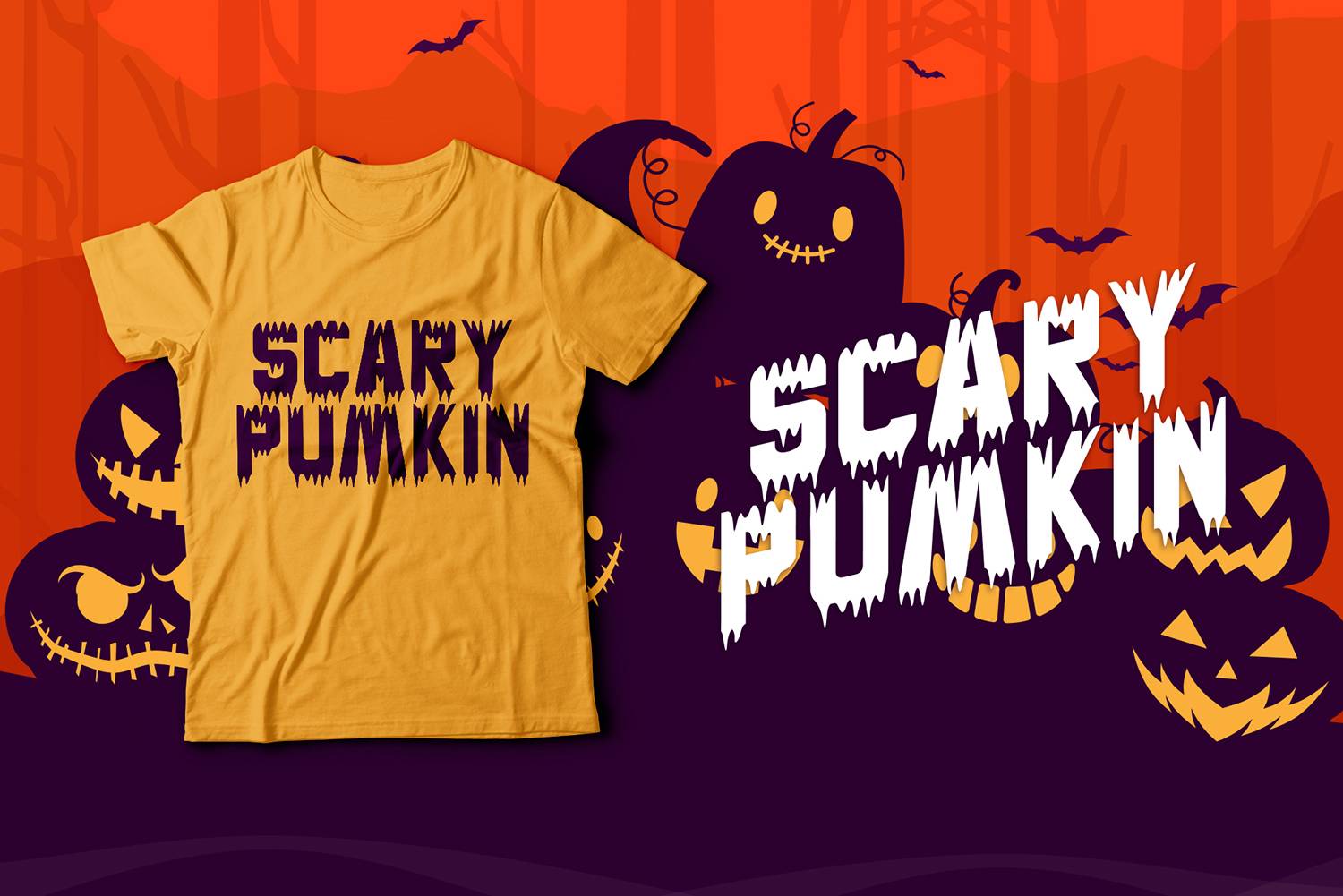 Pumpkin Smile Font sample