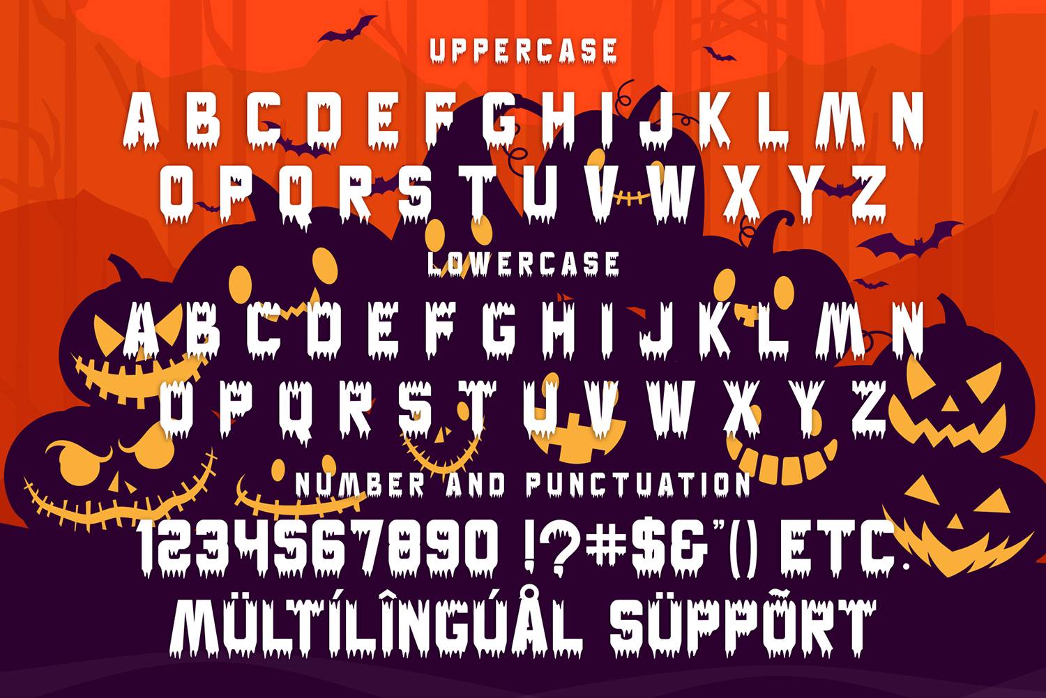 Pumpkin Smile Font sample