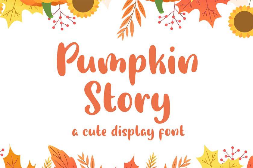 Pumpkin Story Font sample
