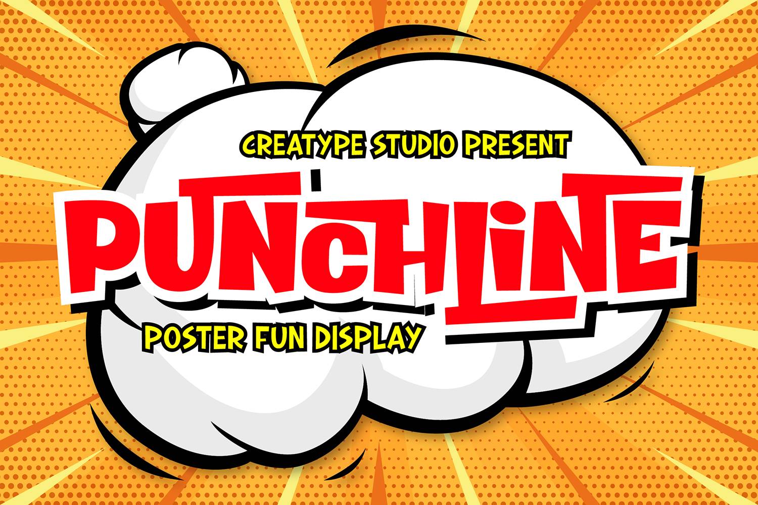 Punchline Font sample