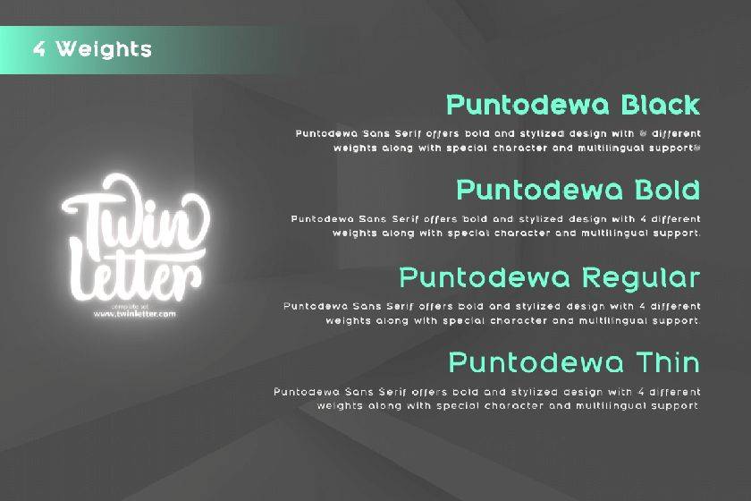 Puntodewa Font sample