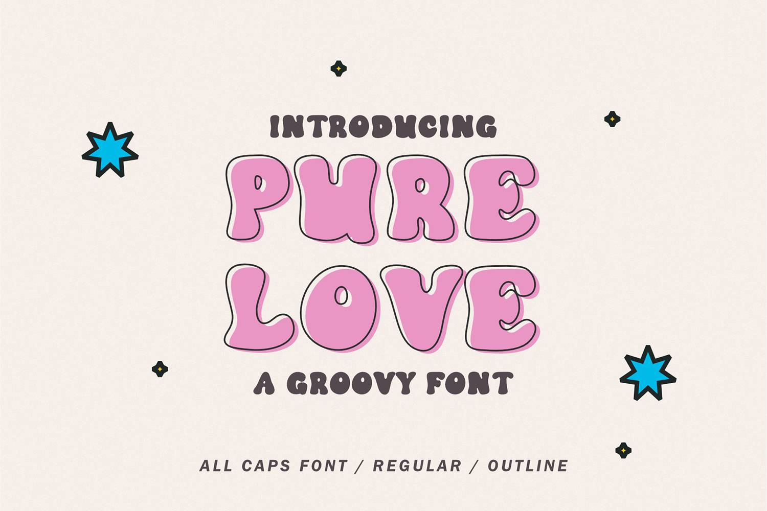 Pure Love Font sample