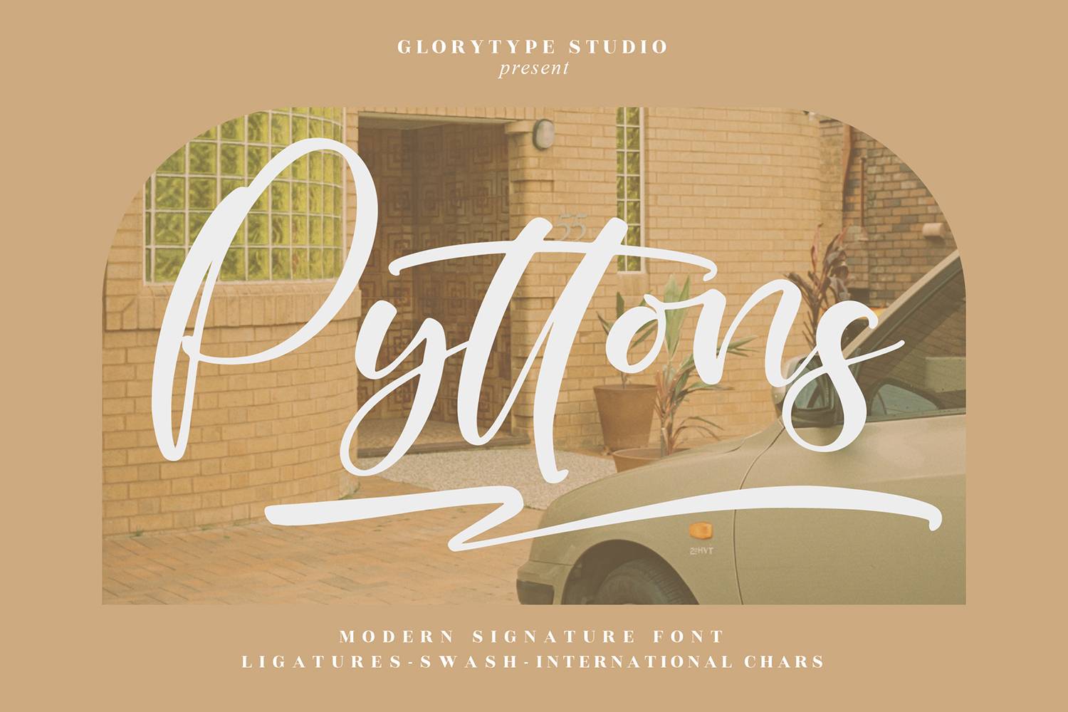 Pyttons Font sample