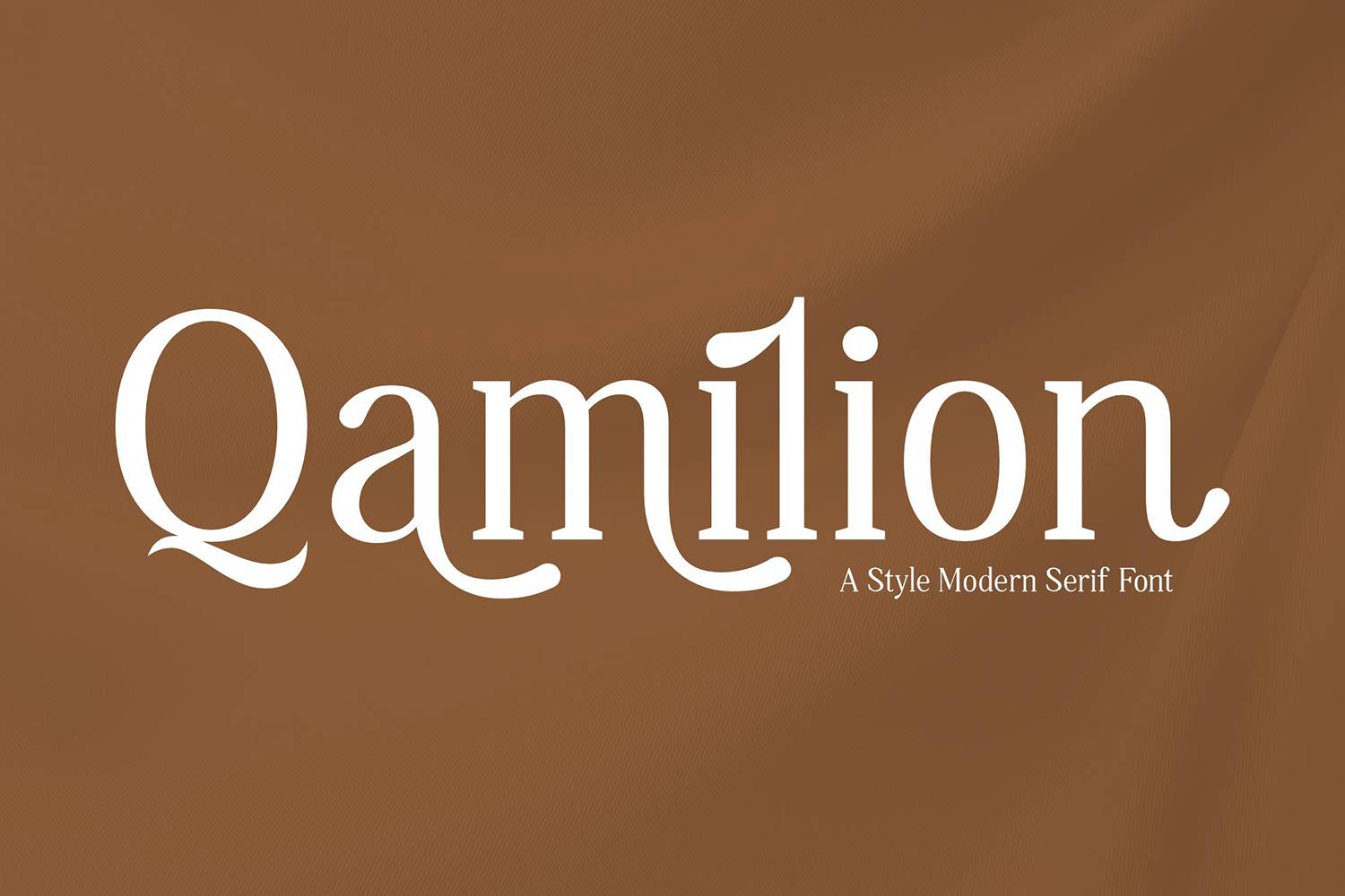 Qamilion Font sample