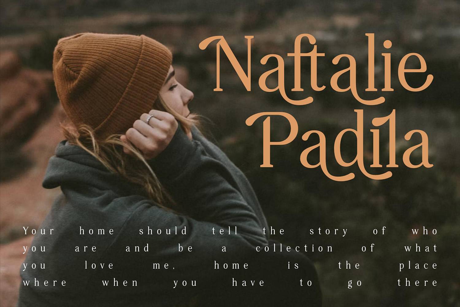 Qamilion Font sample