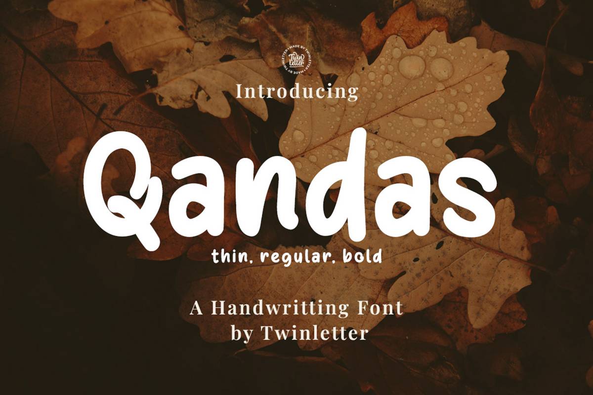 Qandas Font sample