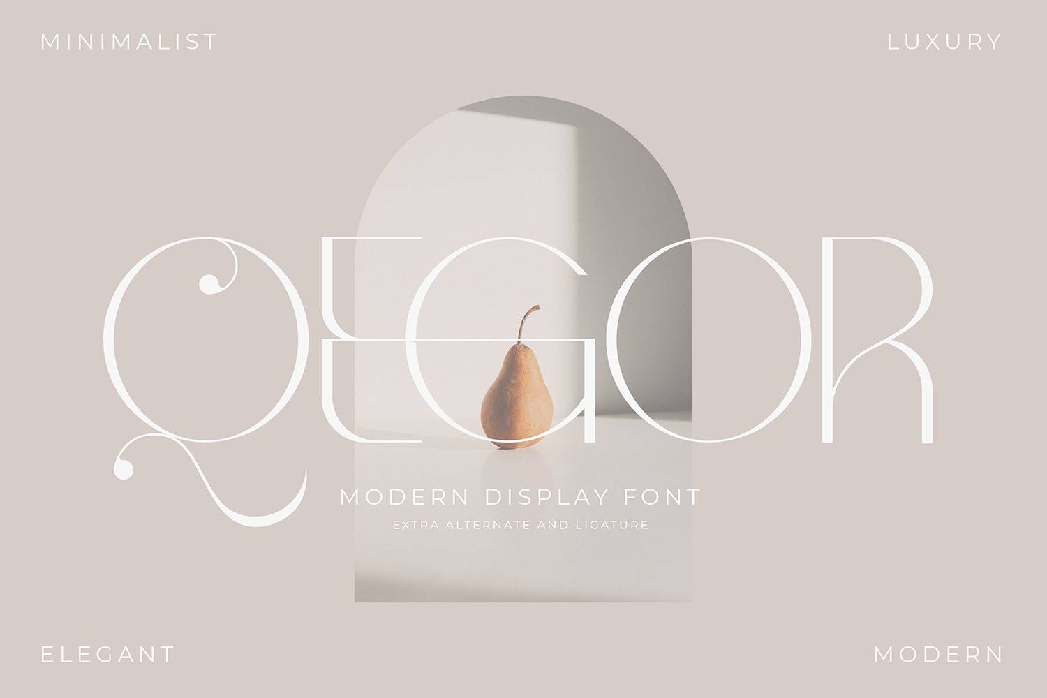 Qegor Font sample