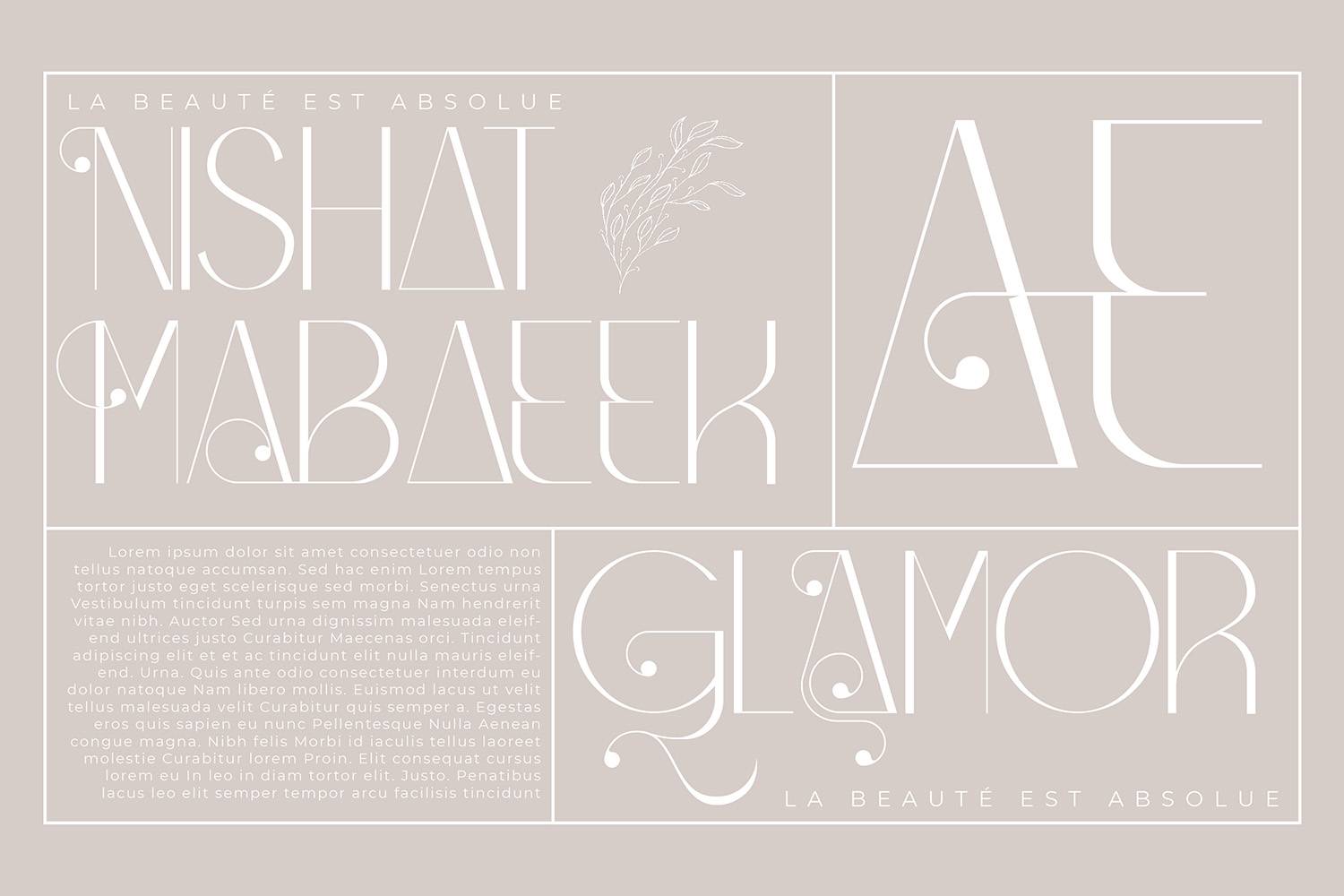 Qegor Font sample