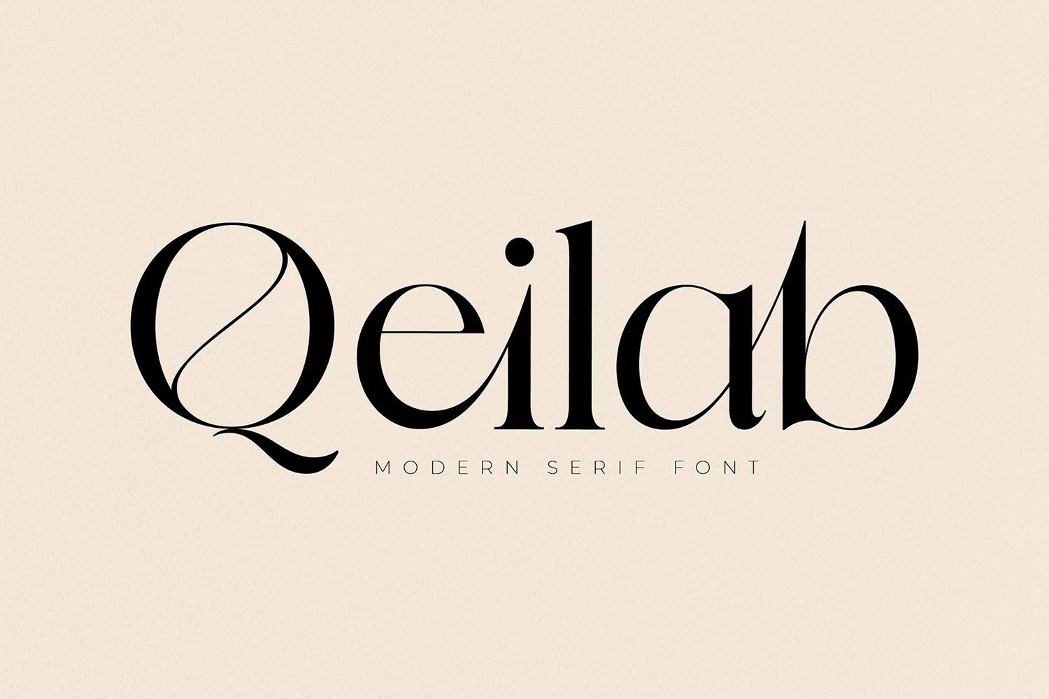 Qeilab Font sample