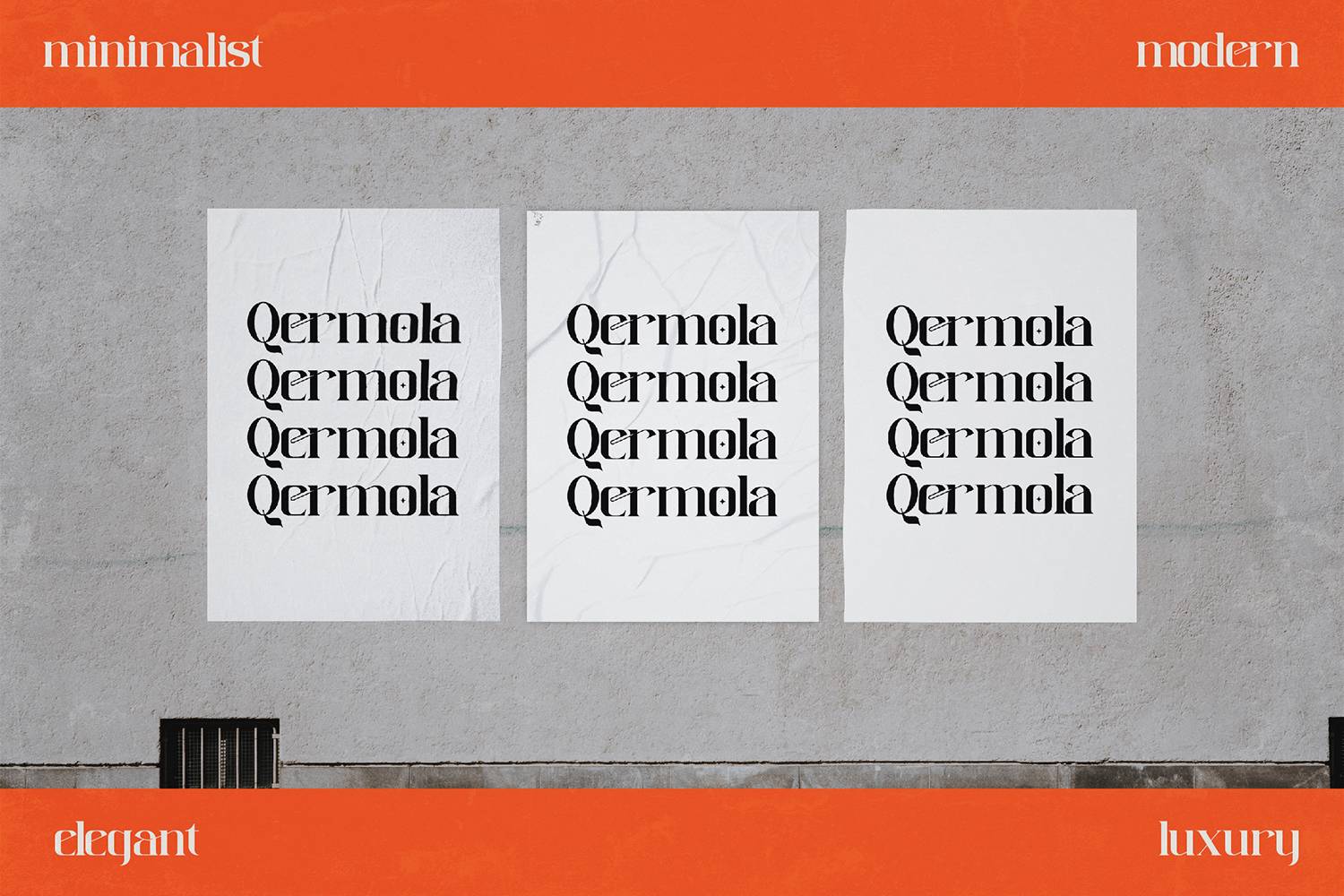 Qermola Font sample