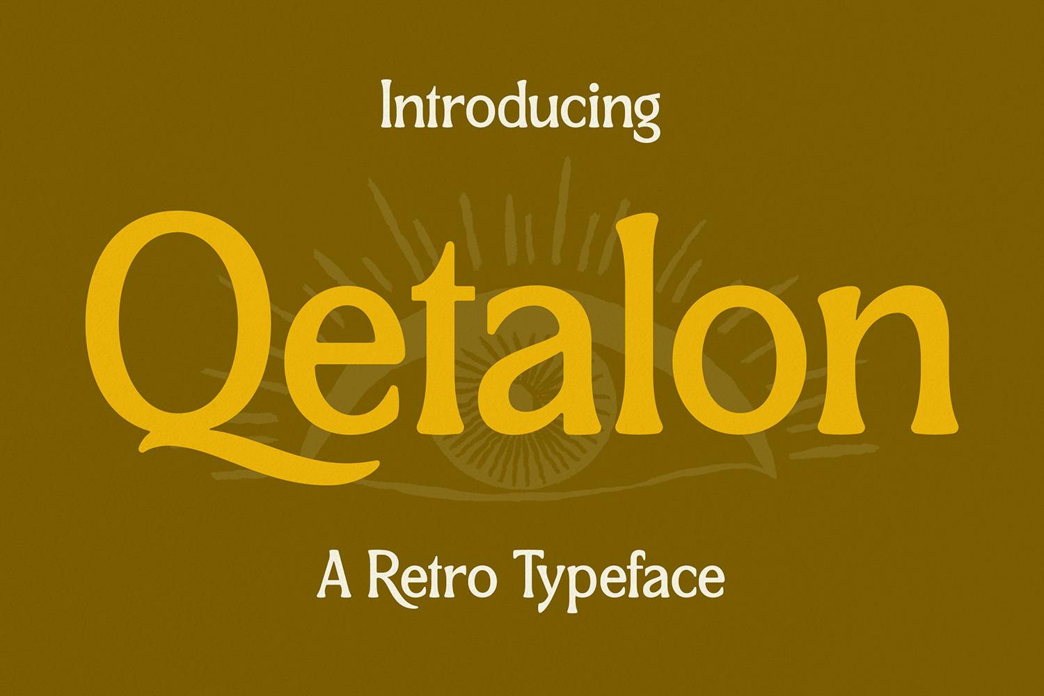 Qetalon Typeface Font sample
