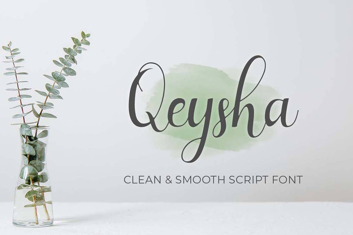 Qeysha Font sample