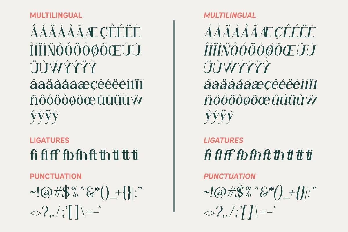 Qiba Simple Serif Font sample