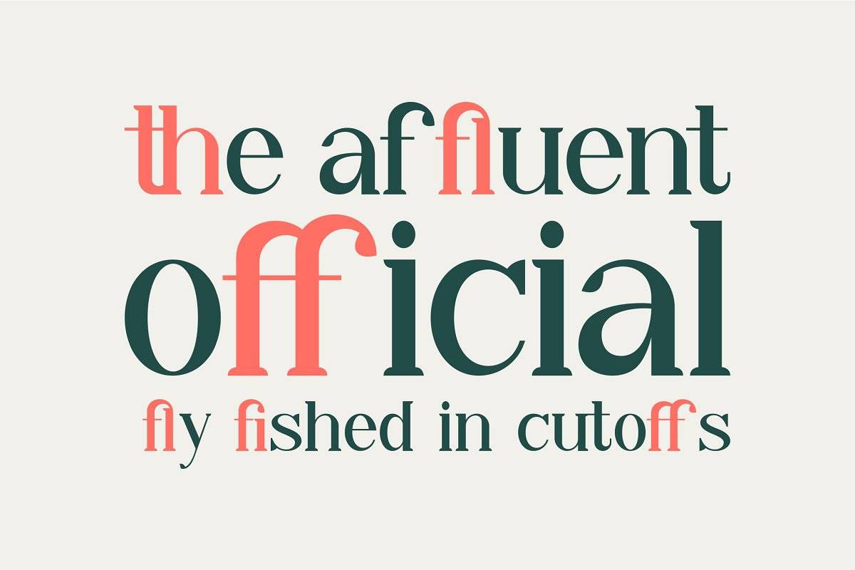 Qiba Simple Serif Font sample