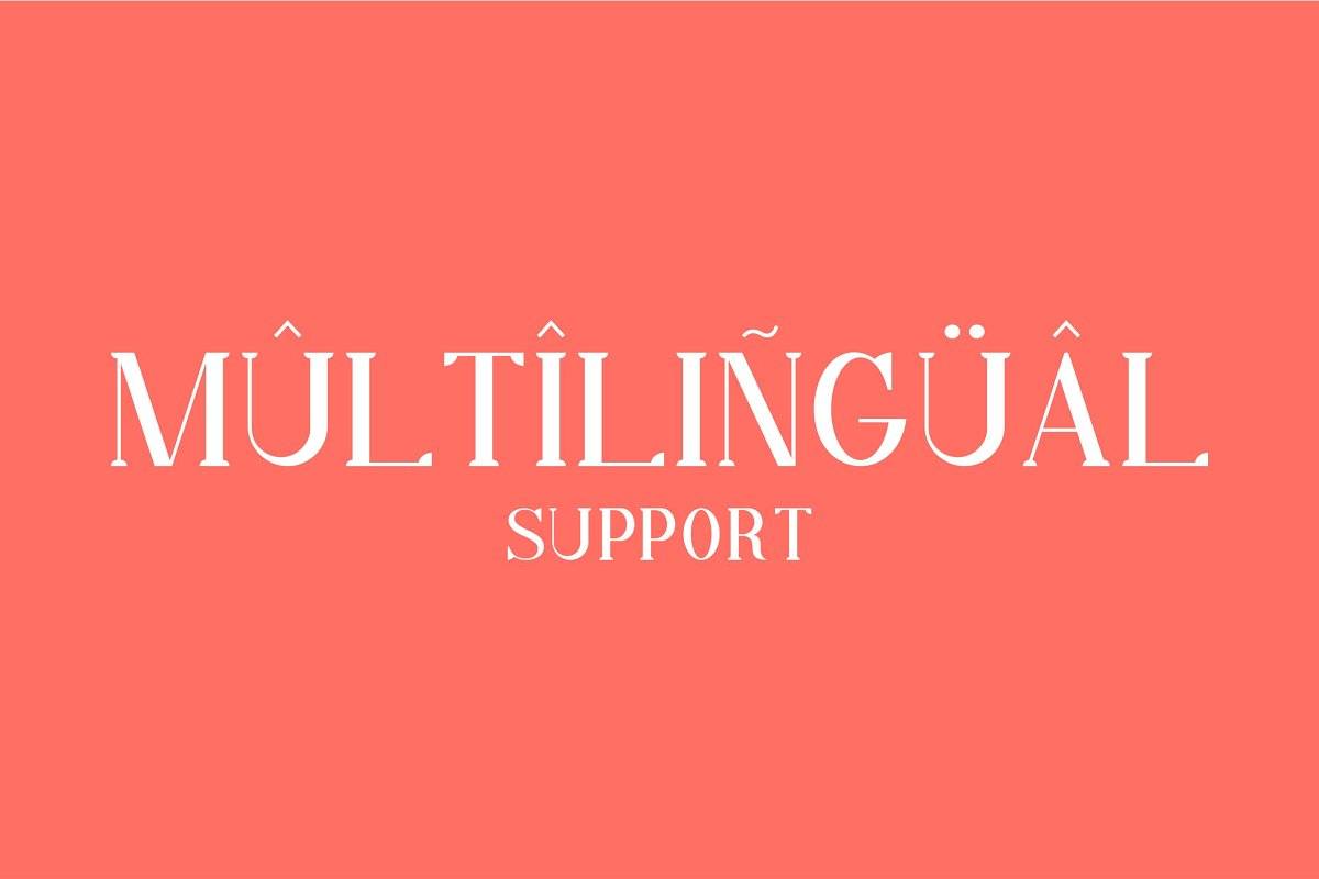 Qiba Simple Serif Font sample