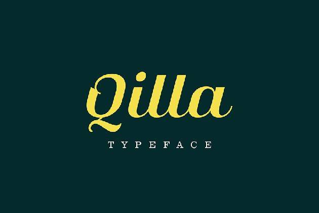 Qilla Serif Font Demo sample