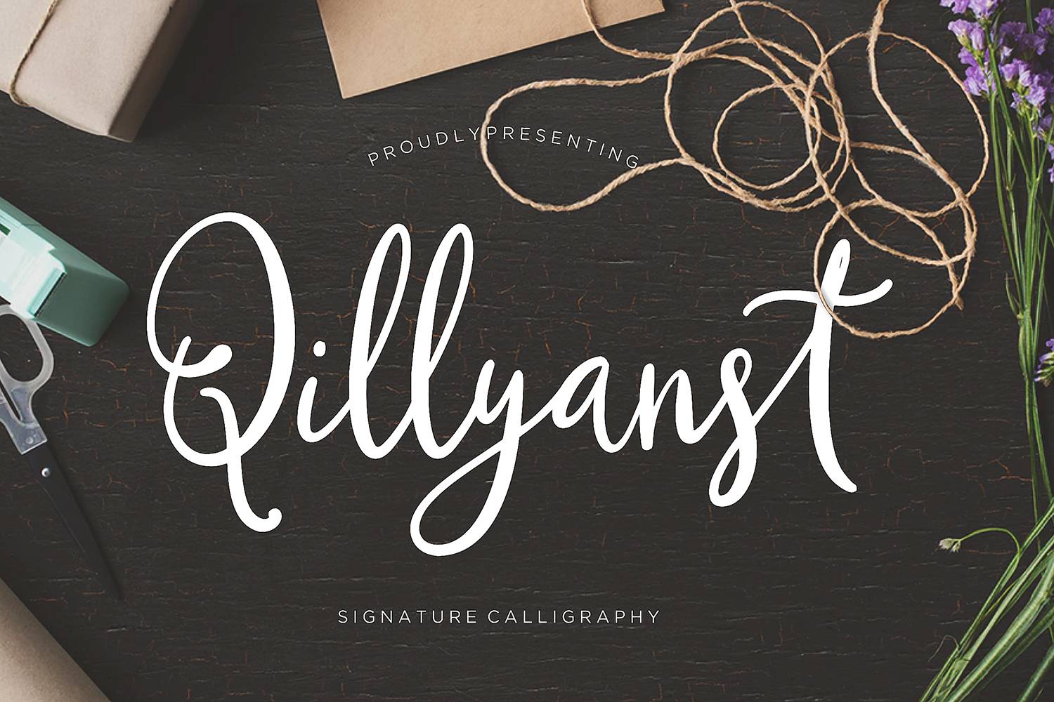 Qillyanst Font sample