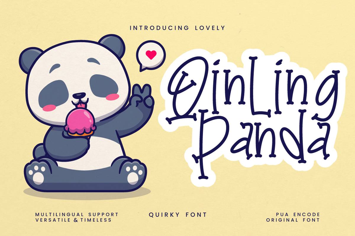 Qinling Panda Font sample
