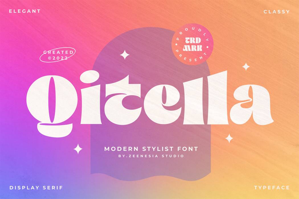 Qitella Font sample