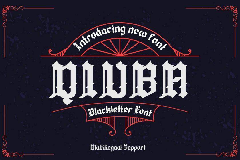 Qiuba Font sample
