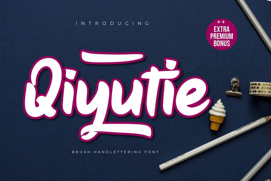Qiyutie Font sample
