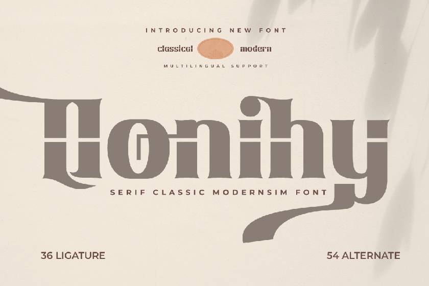 Qonihy Font sample