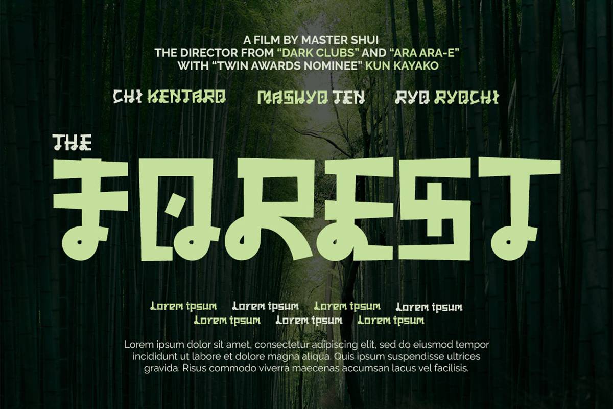 Qoroshi Font sample