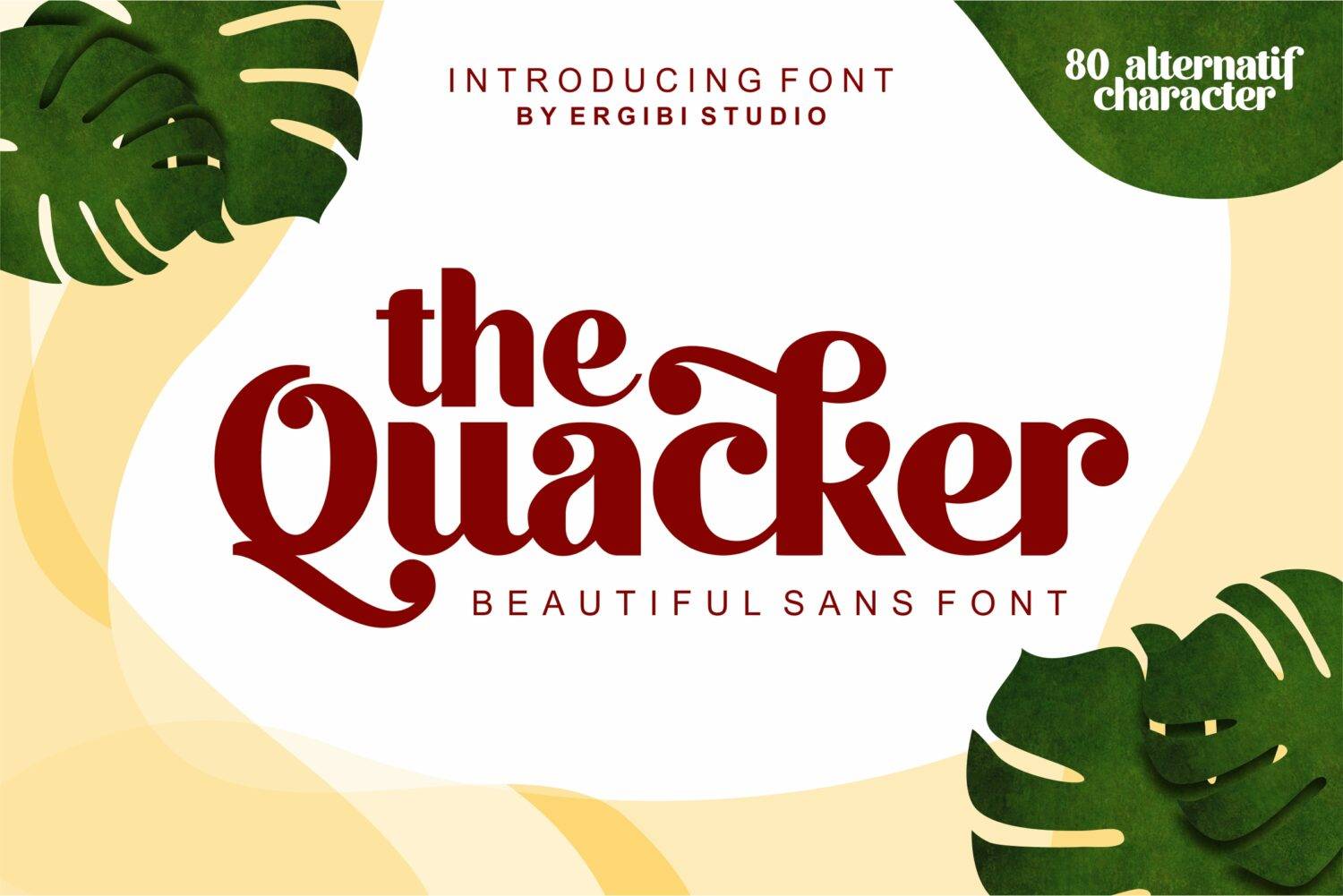 Quacker Font sample