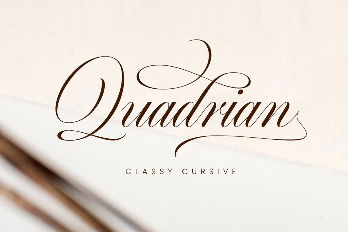 Quadrian Font sample