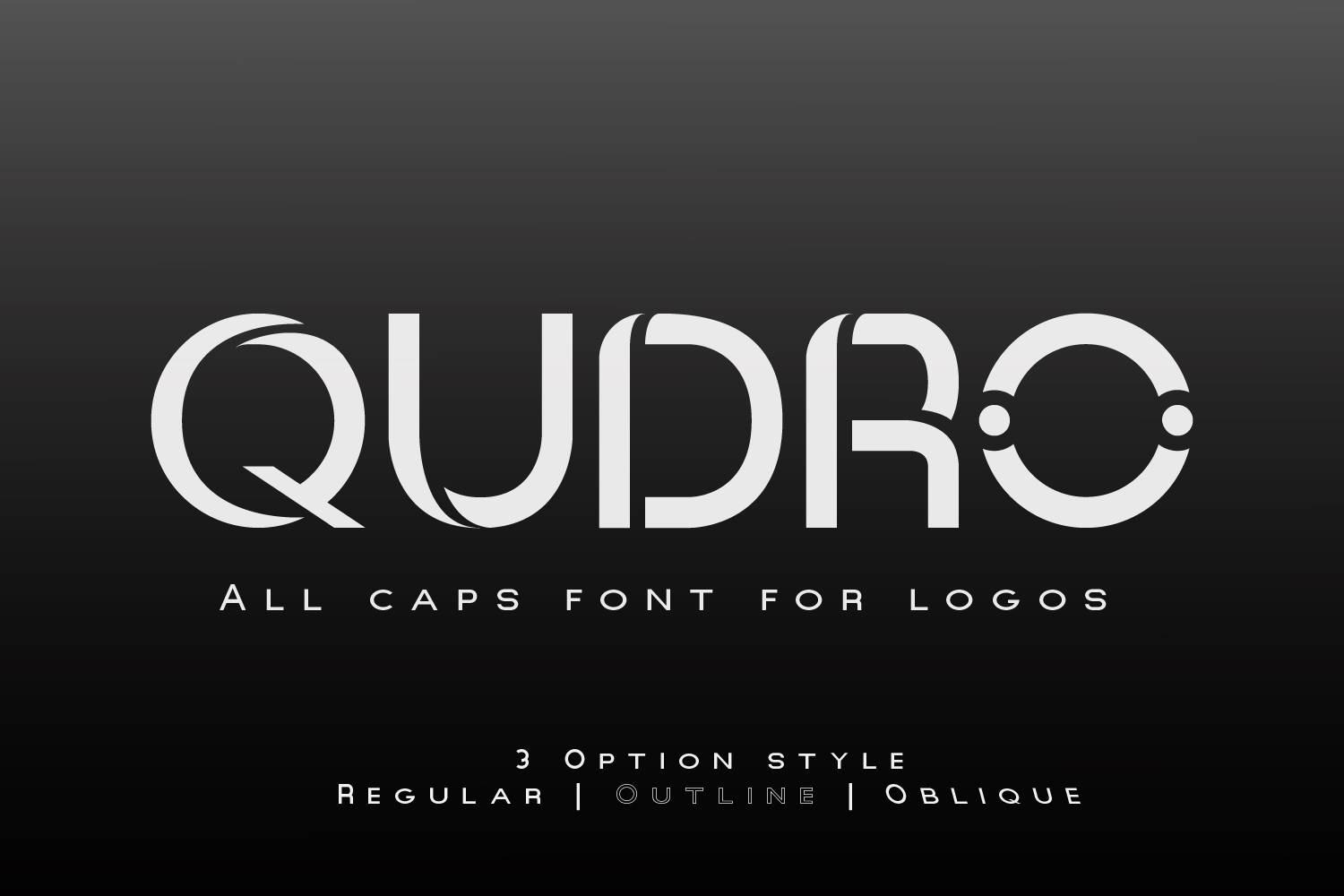 Qudro Font sample