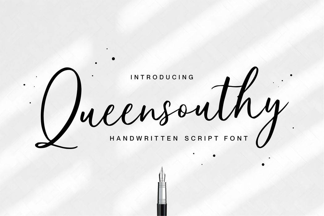 Queensouthy Font sample