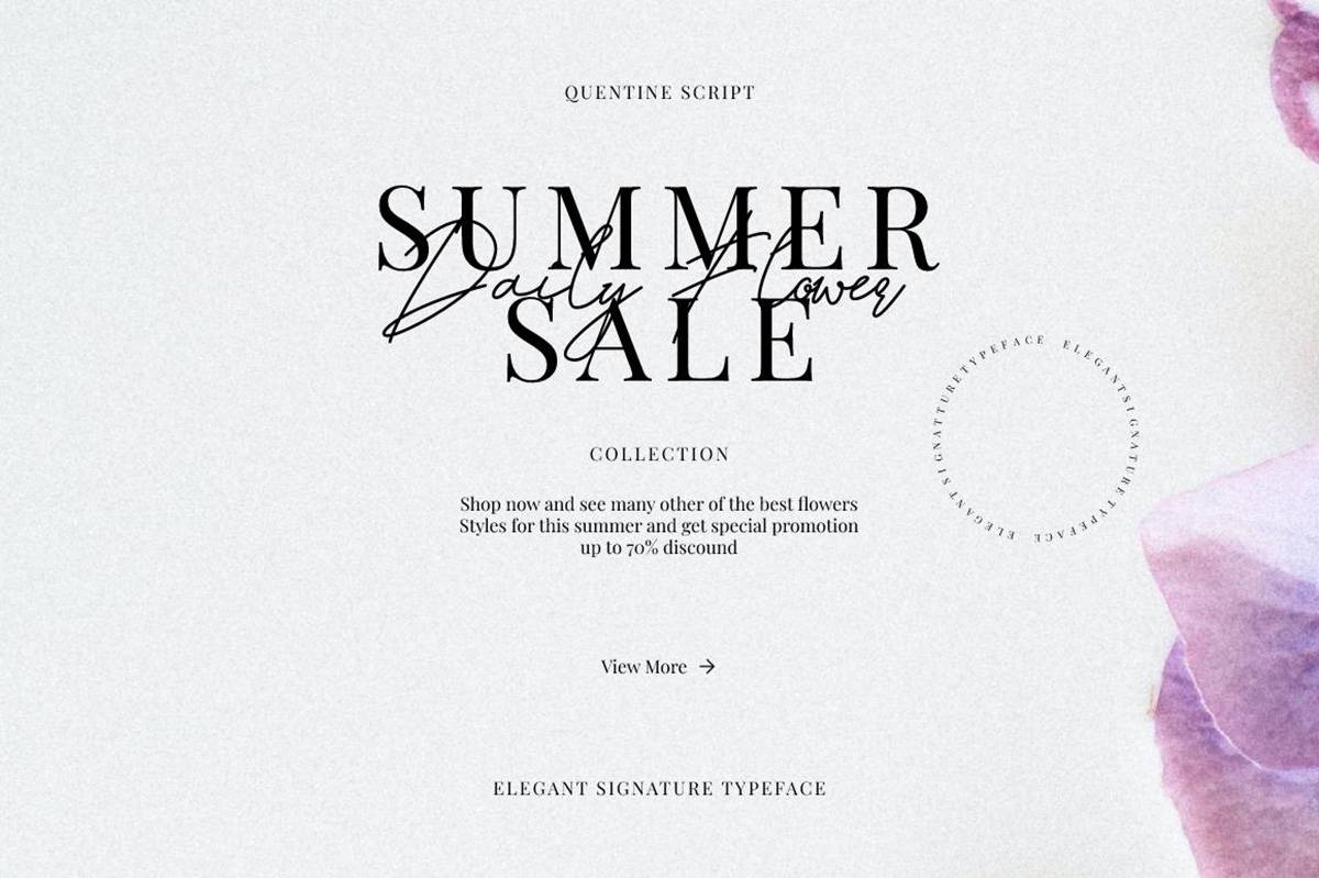 Quentine Antelope Font sample