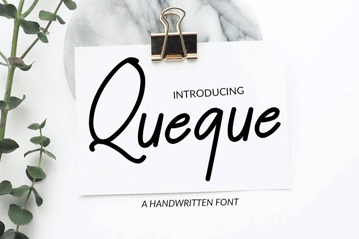 Queque Font sample