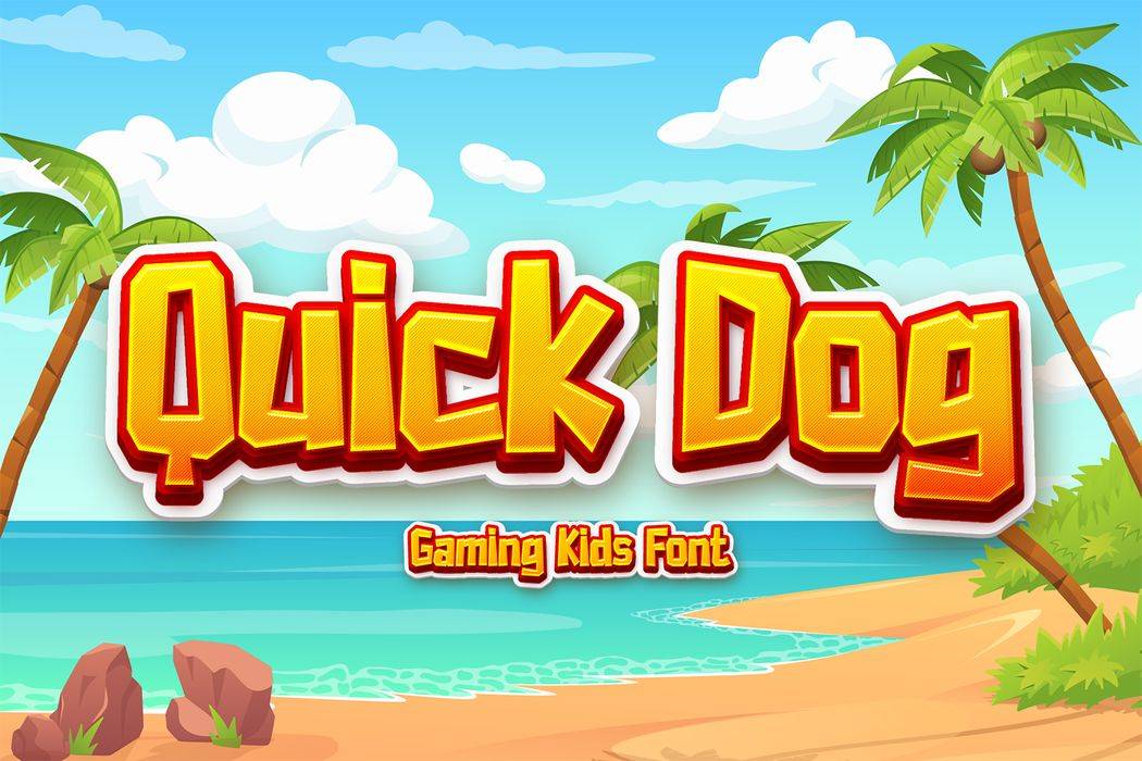 Quick Dog Font sample